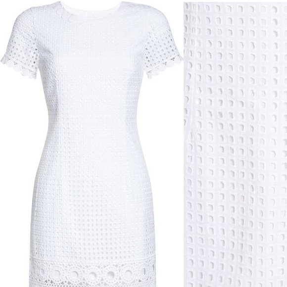 Lilly Pulitzer Jennifer White Eyelet Shift Dress - Picture 10 of 11